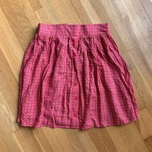 Pink Short Button Skirt Size XS